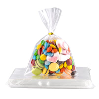 Clear OPP Flat Bags with Twist Ties for Bakery & Candy Packaging