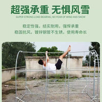 Portable Walk-in Greenhouse with Reinforced Steel Frame and Transparent Cover for Garden Plants