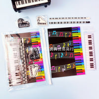 Musical Theme Stationery Set with Notebook and Accessories, 8-25 Pieces