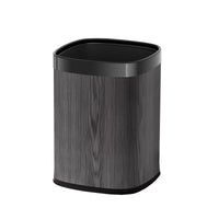 Luxury Wood Grain Double-Layer Trash Can for Home, Living Room, Kitchen, Bedroom