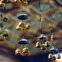 Pure Copper Wind Chimes and Accessories with Bell Hammer Metal Small Copper Bells DIY Material Christmas New Year Decoration Bells