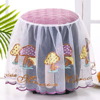Air Fryer Dust Cover with Lace Embroidery, Fabric Kitchen Appliance Cover for Home Use