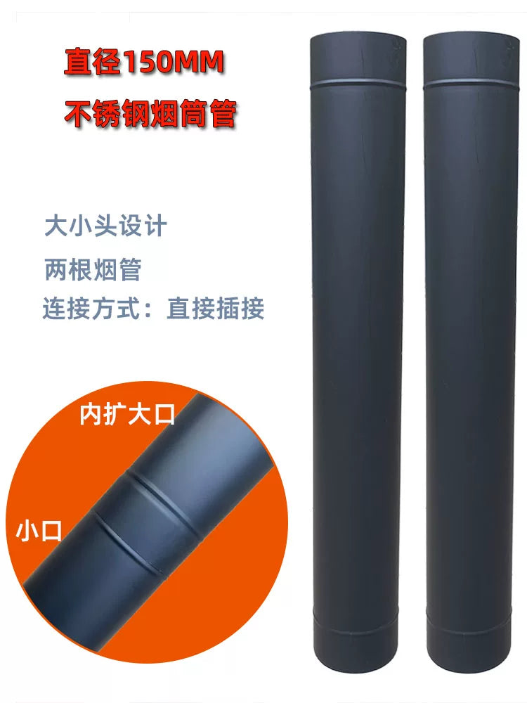 Stainless Steel Chimney Pipe Elbow Tee Rain Cap for Wood Stoves