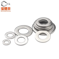 304 Stainless Steel Ultra-Thin Flat Washers for Screws, M6-M10
