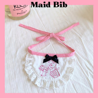 INS Style Korean Black Maid Dress Embroidered Apron Washed Cotton Pet Dog Clothes