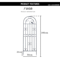 Outdoor Garden Arch Trellis for Climbing Plants, Roses, and Vines - Metal Arched Plant Support