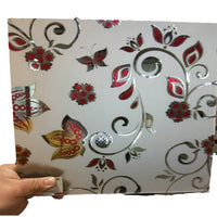 Craft Ice Flower Pattern Glass Sheet for Decorative Applications