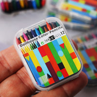 Dollhouse Miniature Boxed 12-Color Crayons for OB11 Dolls