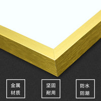 Aluminum Alloy Photo Frame Wall Mounted or Tabletop Display for Certificates Posters Puzzles A4 A3 50x70cm