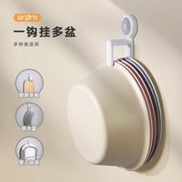 Suction Cup Basin Hook for Bathroom Wall Storage, Punch-Free Washbasin Holder