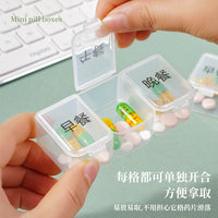 7-Day Portable Pill Organizer with Moisture-Proof Compartments for Daily Medication