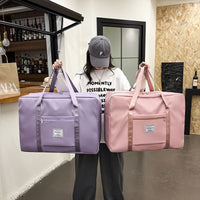 Thickened Oxford Cloth Large Capacity Travel Storage Bag Waterproof Portable Moving Packing Bag Simple Fashion Handbag