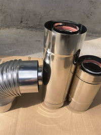 Stainless Steel Double-Layer Flue Pipe for Gas Boiler Water Heaters, Balanced Type
