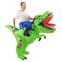 Inflatable Dinosaur Rider Costume for Adults - Triceratops, Pterodactyl, T-Rex, and Dilophosaurus Designs