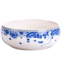 Ceramic Tea Wash Bowl for Kung Fu Tea Ceremony, Large Water Basin for Tea Utensils