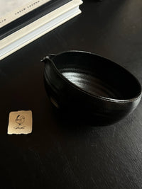 Handmade Ceramic Japanese Matcha Bowl with Underglaze Dots - High-Temperature Fired