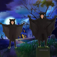 Kids Vampire Bat Halloween Cosplay Costume Hooded Jumpsuit for Boys & Girls