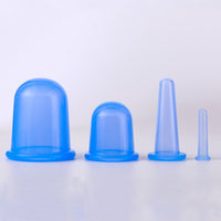Silicone Cupping Set for Home Use - Transparent Negative Pressure Cupping Device with Massage Scraping Function