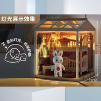 DIY Miniature 3D Puzzle Dollhouse Kit with LED Light, Educational Craft Toy for Kids and Adults