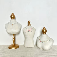 Velvet Printed Necklace and Earring Display Stand for Jewelry Exhibition