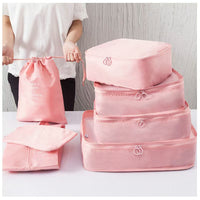 7-8 Piece Travel Luggage Organizer Set, Foldable Packing Cubes for Clothes