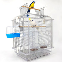 Large Transparent Bird Cage for Parrots, Peonies, Budgerigars, and Mynah Birds - Spacious Observation Cage