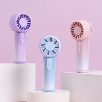 2026 New High-Speed Handheld Fan USB Mini Portable Rechargeable Dual-Mesh Turbo Fan