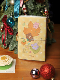 Guozaiding x Muxia "Fallen Leaves" A6 Mini Instant Photo Album for Square and Vertical Photos, Multifunctional Handbook
