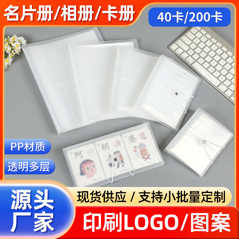 Disc Buckle Photo Album for Collectibles and Postcards, 3-7 Inch Card Holder