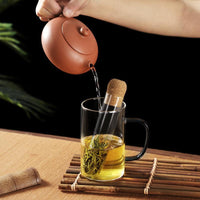 Mini Borosilicate Glass Tea Infuser with Separate Water Filter for Home Office