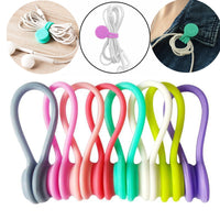 Silicone Cable Organizer for Desktop and Earphone Wires
