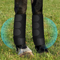 Durable Breathable Horse Leg Boots for Equestrian Sports - Front/Hind Leg Protection