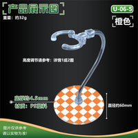 Action Figure Display Stand with Flexible Snake Bone Arm for Scene Setup