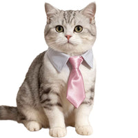 Pet Dog Cat Striped Bow Tie Collar Bandana Scarf