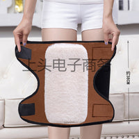 Unisex Thermal Knee Brace with Adjustable Straps and Fleece Lining for Joint Support