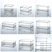 Acrylic Desktop Aquarium Tank with Divider for Fish, Shrimp, Turtle, or Plants