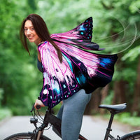 Adult Butterfly Wings Cape Set for Performance, Belly Dance, and Cosplay