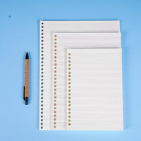 Refillable Loose Leaf Notebook Paper A4/B5/A5, 100g, 20/26/30-Hole Punched Inserts for Students