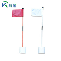 Golf Practice Putting Green Flagstick Set with Hole Cup, Portable Detachable Flag Pole for Outdoor Indoor Training