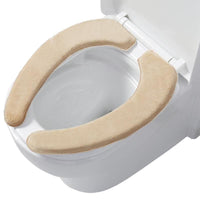 Flannel Memory Foam Toilet Seat Cushion with TPR Adhesive