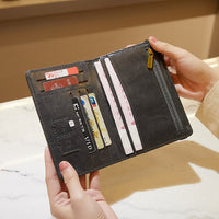 RFID Blocking Passport Holder Travel Wallet with Ticket and Document Organizer