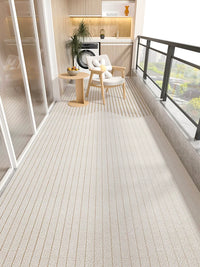 Outdoor PVC Balcony Mat - Waterproof, Sun-Resistant, Non-Slip, Easy-Clean Large Area Floor Covering