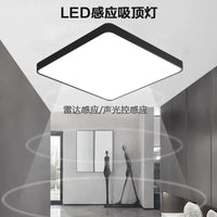 LED Square Motion Sensor Ceiling Light for Hallways, Corridors, Stairs, and Garages