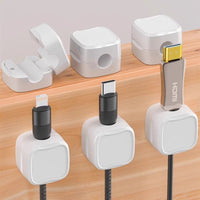 Magnetic Cable Organizer Clips for Desk and Wall Mounting