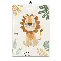Personalized Animal Name Wall Art for Nursery Decor