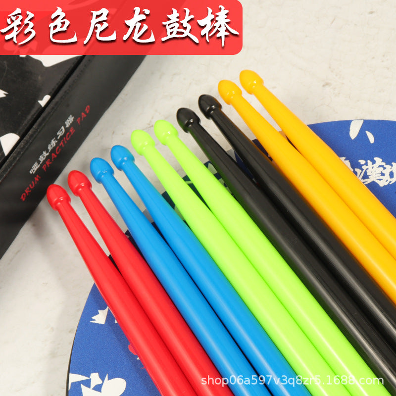 5A Nylon Drumsticks for Practice, ABS Plastic, Non-slip Design