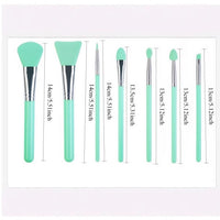 7-Piece Silicone Face Mask Brush Set for Mud Mask Application and Facial Cleansing