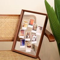 Double-Sided Display Frame for Instax Photos, Postcards, Tickets, and Collectibles