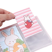 A5 Card Holder Album for Small Cards, 5-inch Bookmarks, 7-inch Hardcover Loose-leaf Card Collection