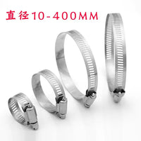 304 Stainless Steel Adjustable Clamp for Wood Tubs, Foot Baths, and Pipe Connections